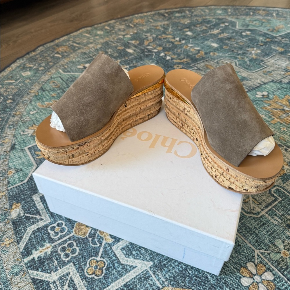 Chloé Camille Suede Sandals size 41 - Picture 3 of 5